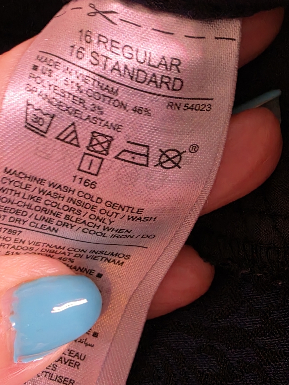 Old Navy Blue Damask Pixie Pants - Picture 4 of 7